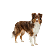 Stunning Red Merle Australian Shepherd Dog Portrait