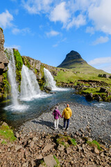Discovering the natural beauty of Kirkjufell mountain and waterfall in Iceland