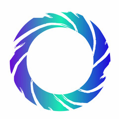 Futuristic Tech Circle Frame Design