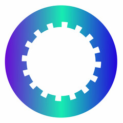 Futuristic Tech Circle Frame Design