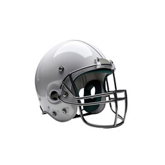 Fototapeta premium White American Football Helmet, Studio Shot on Transparent Background