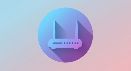 Wireless Router Icon, Network Technology, Digital Communication