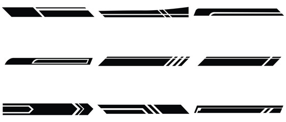 Phantom Streak Decals – Futuristic Motion Stripes for Custom Motorsport Wraps © MAXIMUMIT