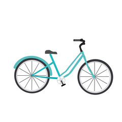 Bicycle illustration isolated on on a transparent background,Cartoon bike flat vector

