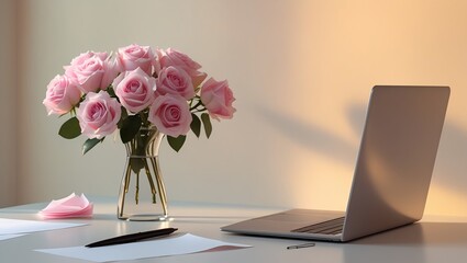 flowers in the office