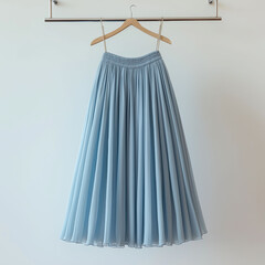 light blue Long skirt han