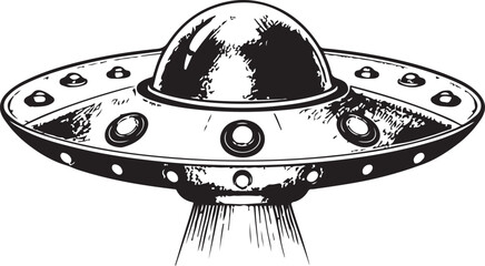 UFOs soaring near an alien planet