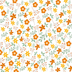 seamless floral pattern vector illustration