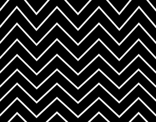 Simple Black And White Zigzag Pattern