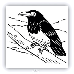 Two yellow canaries perched in lush green foliage oil painting style nature scene wildlife birdwatching