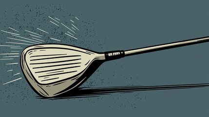 Golf club in motion