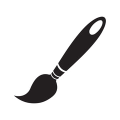 Paint brush icon with a white background
