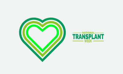 National Transplant Week  background illustration. Holiday concept. Utilize for background, banner, placard, card, and poster design template with  professional  illustraion design 




