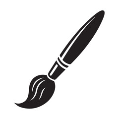 Paint brush icon with a white background