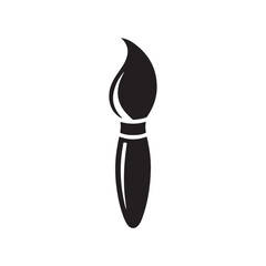Paint brush icon with a white background