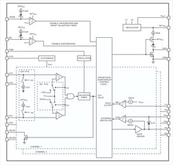 Schematic diagram of electronic device.
Vector technical drawing electrical circuit with 
controller, operational amplifier, 
logic element of integrated circuit, 
switch, transistor on white sheet. 
