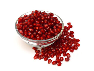 Pomegranate isolated on the white background 