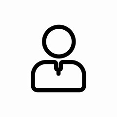 user person profile icon vector sign