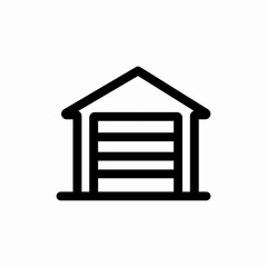 garage icon vector sign