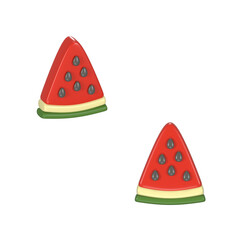 3d rendered slice of watermelon