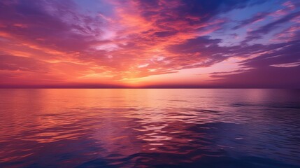 Obraz premium horizon purple gold sky