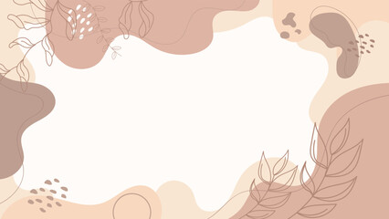 Abstract simply background with natural line arts