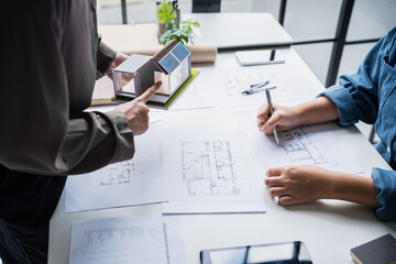 Engineer planning for Solar panels green energy Business man working Innovation  green eco friendly in modern office business  Planing Bio economy for business renewable energy eco friendly.