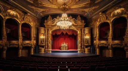 interior gold lights broadway