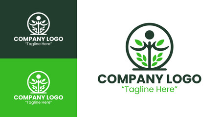 Minimalist Nature-Inspired Logos for Green Business and Eco Branding