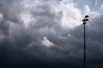 Dark rain clouds