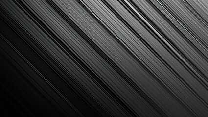 Obraz premium Parallel lines and grooves are arranged diagonally. This style is simple and monochromatic, with various shades of black and gray to create a sense of depth and texture.