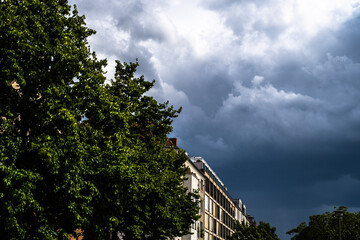 Dark rain clouds