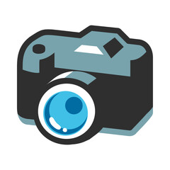 Camera illustration, clipart, isolated on white background