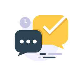 question, request or message has been successfully sent, please wait we will reply soon concept