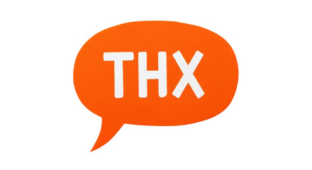 Isolated THX Speech Bubble