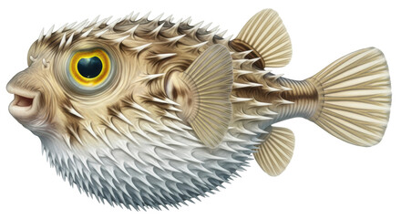 Isolated Puffer Fish © Lukas