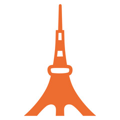 Eiffel Tower Illustration, Paris Landmark Clipart, Isolated on White Background