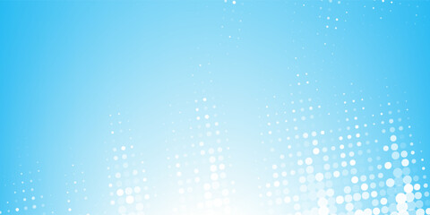 Colorful abstract background with white and blue color, halftone effect, dot pattern