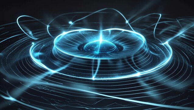 Futuristic sphere of dots. Abstract particles background with sphere.Globalization interface. Sense of science and technology abstract graphics. 3D rendering