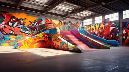 skatepark wood ramp