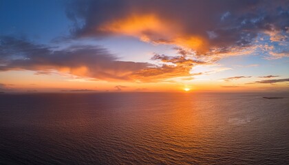 Obraz premium sky replacement sunset golden hour