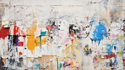 Naklejka premium spraypaint dirty white wall