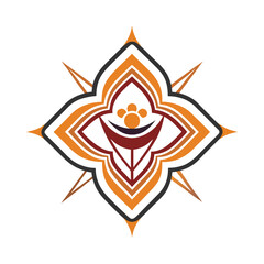 Elegant astract background in minimalistic linear style. on white background




