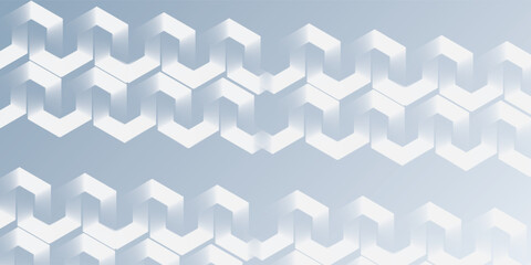 Modern white abstract background with dynamic wavy hexagon texture. suitable for wallpaper simple nice art minimalist