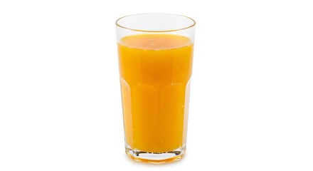 A tall glass filled with refreshing orange juice