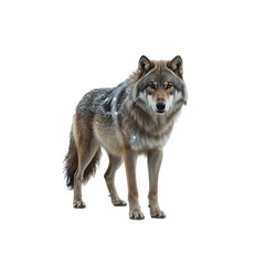 Fototapeta premium Cybernetic Wolf Digital Nature Fusion