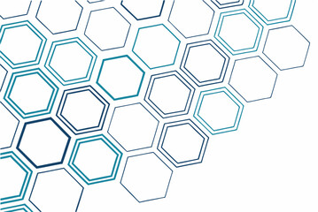 Abstract geometric background with tessellated hexagons