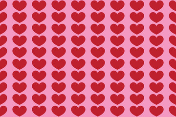 Red Heart pattern seamless illustration
