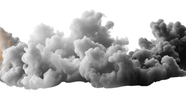 Smokes and Clouds: A captivating display of textured smoke, artistically arranged to evoke a sense of dynamic movement and atmospheric depth, creating a compelling visual