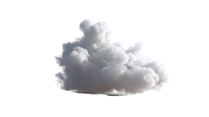 Dramatic Cloud Formation: An evocative depiction of a singular, ominous cloud, isolated against the stark contrast, symbolizing power and atmospheric mystery.